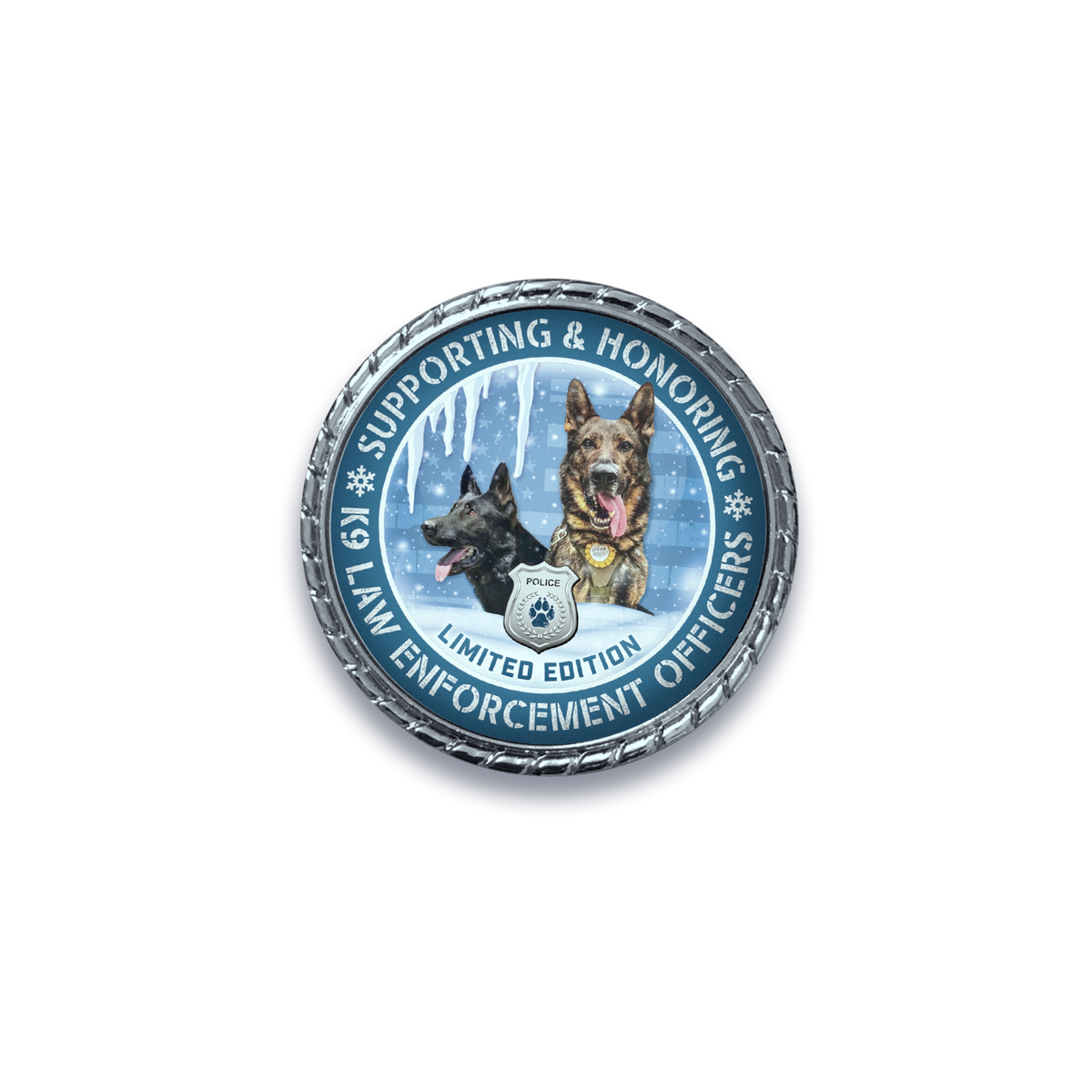 K9s United Metal Challenge Coin