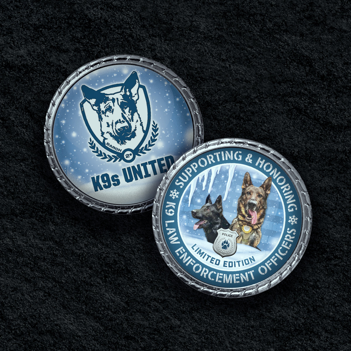 K9s United Metal Challenge Coin