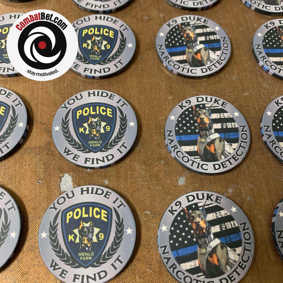 K9 Duke Ceramic Challenge Coin